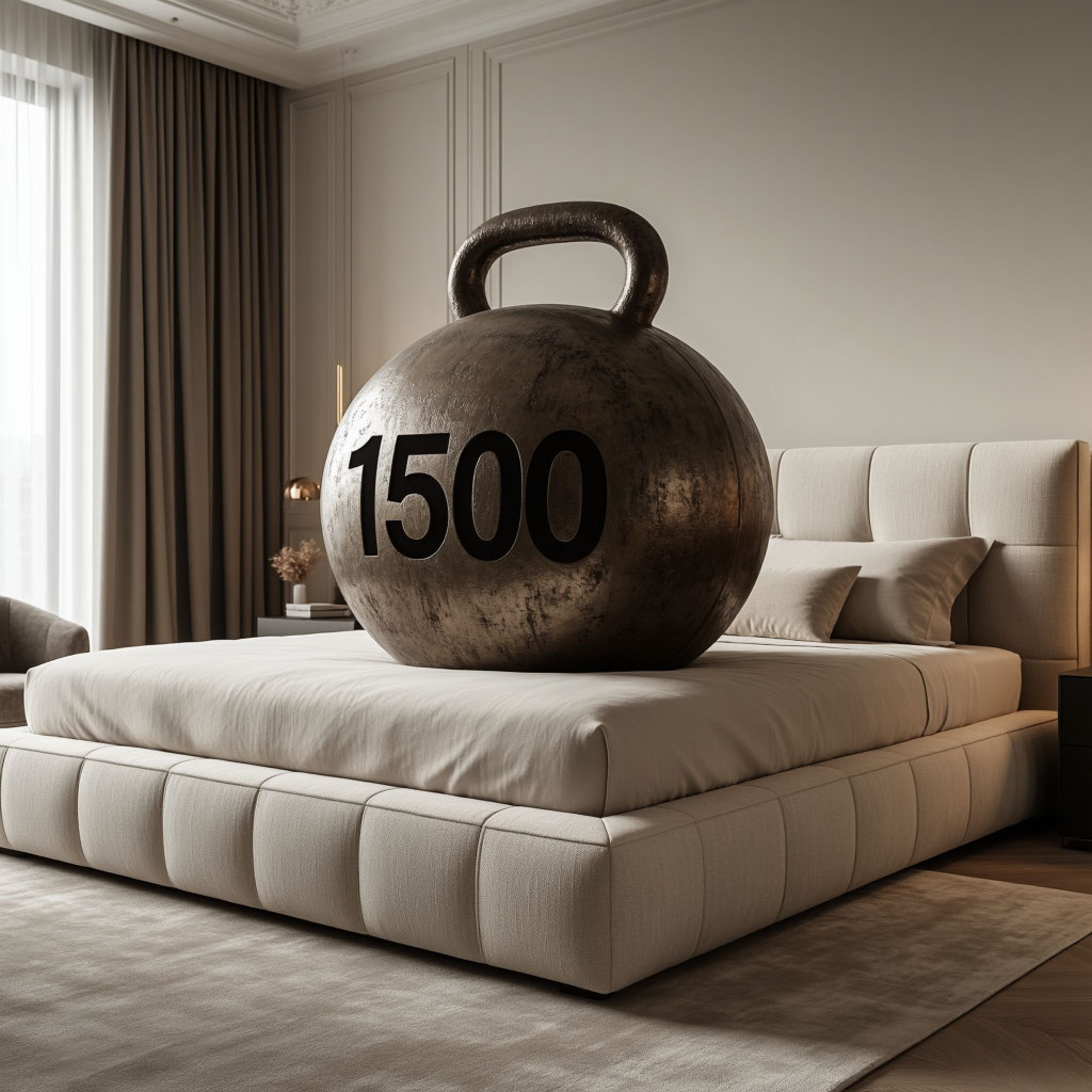Кровать выдержит 1500 кг