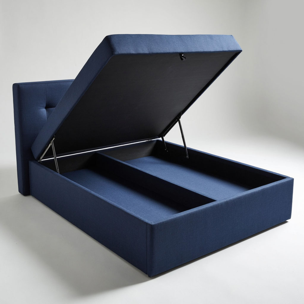 Бельевой ящик сделан в цвет кровати